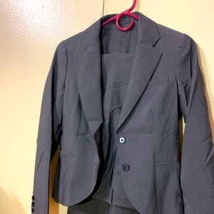 Slate gray pant suit